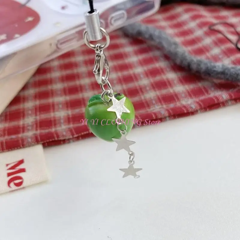 N5KF Red Alloy Fruit Ring With Star Detail For Bag Decoration Backpack Accessory
N5KF Red Alloy Fruit Ring With Star Detail For Bag Decoration Backpack Accessory
