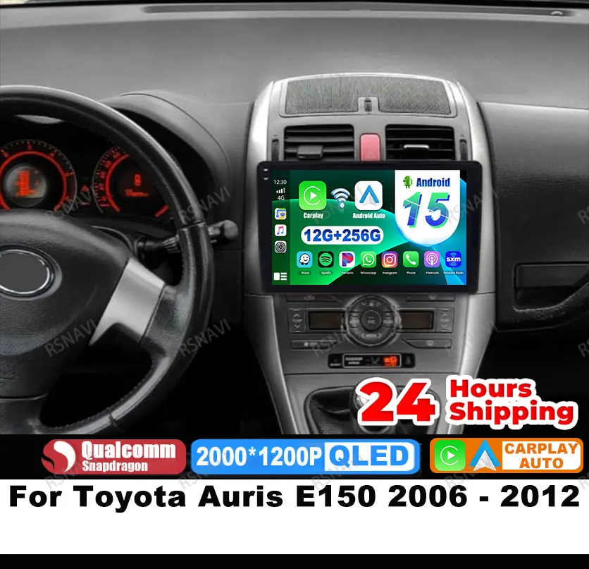 Автомобильный радиоприемник Android 15 для Toyota Auris E150 2006-2012 Qualcomm QLED 4G LTE Беспроводной Carplay Автомультимедийный проигрыватель Viedo BT DSP
Автомобильный радиоприемник Android 15 для Toyota Auris E150 2006-2012 Qualcomm QLED 4G LTE Беспроводной Carplay Автомультимедийный проигрыватель Viedo BT DSP