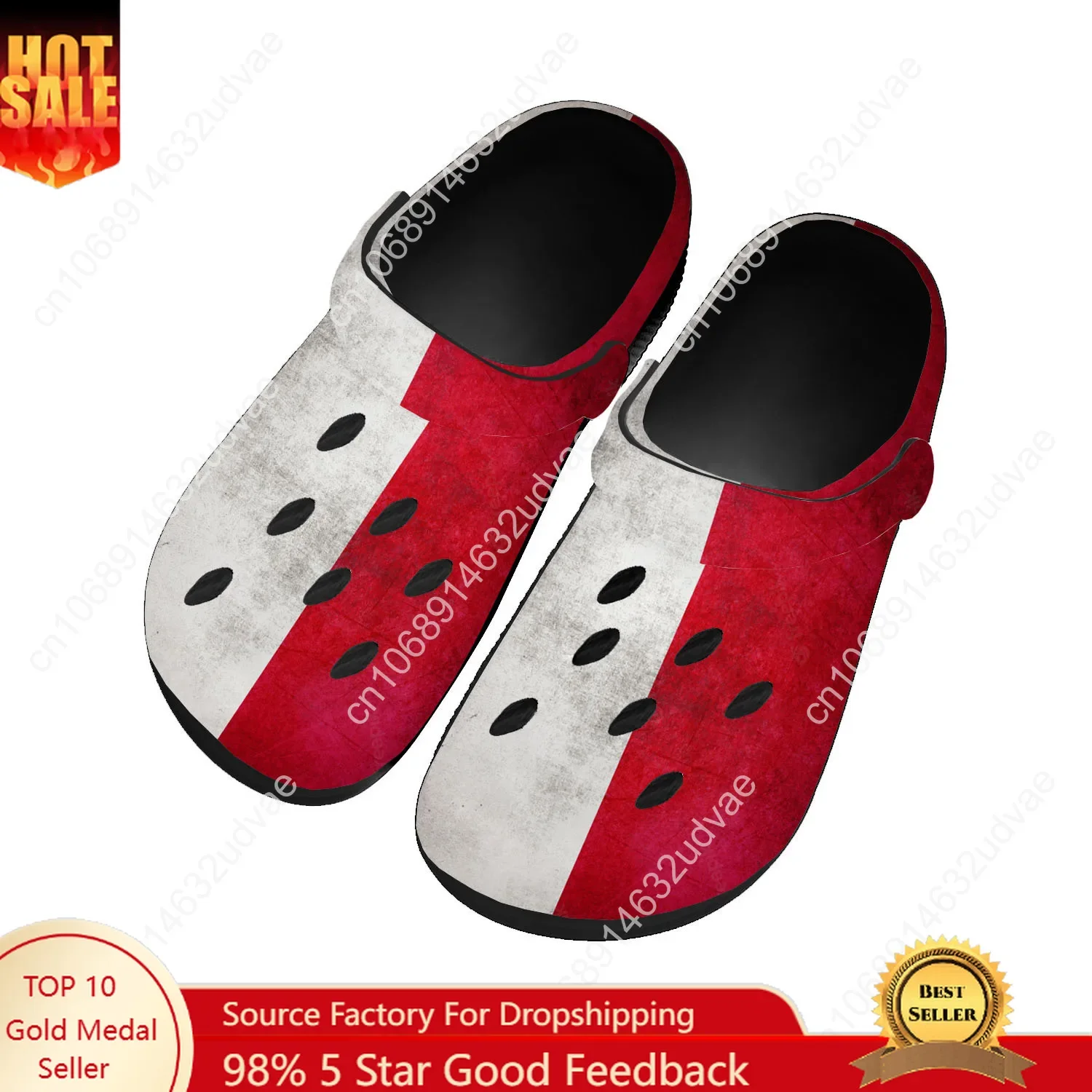 Poland National Flag Water Shoes Mens Womens Comfortable Home Garden Clogs Customizd Sandals Beach Breathable Hole Slippers
Poland National Flag Water Shoes Mens Womens Comfortable Home Garden Clogs Customizd Sandals Beach Breathable Hole Slippers