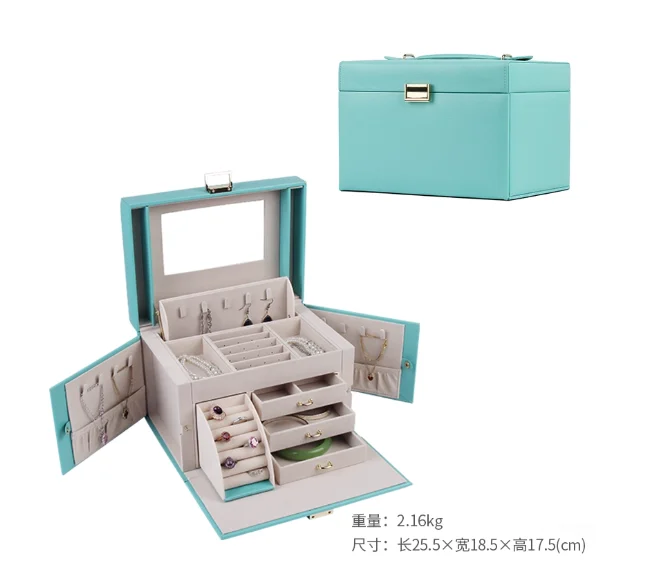 Jewelry box female large-capacity household European jewelry gold earrings jewelry box
Jewelry box female large-capacity household European jewelry gold earrings jewelry box