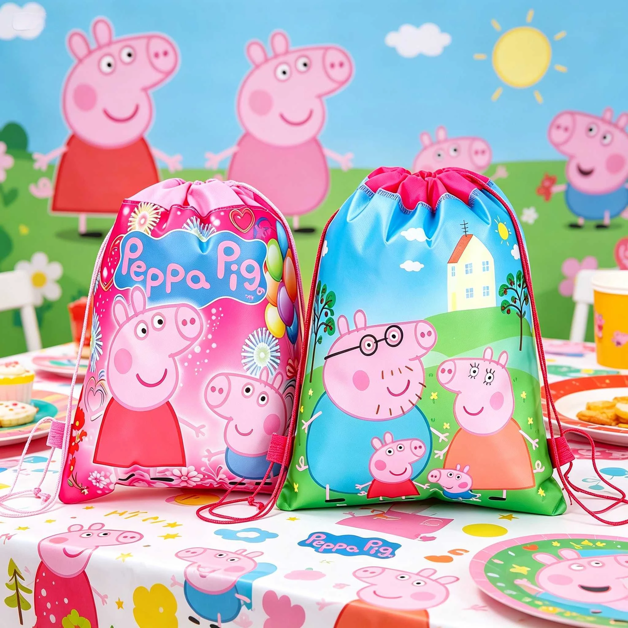 Peppa Pigs Drawstring Pocket Cartoon Tie Pocket Anime Gift Bag Children Backpack Travel Storage Ag Organizer Party Favors Gift
Peppa Pigs Drawstring Pocket Cartoon Tie Pocket Anime Gift Bag Children Backpack Travel Storage Ag Organizer Party Favors Gift