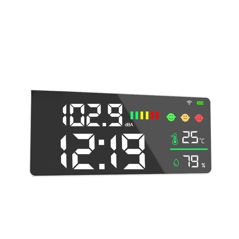 Large screen display wall-mounted sound level meter noise detector, decibel meter noise meter
Large screen display wall-mounted sound level meter noise detector, decibel meter noise meter
