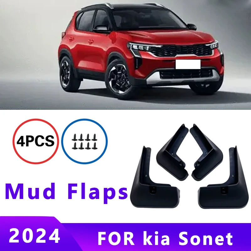 Mud Flaps Fit for kia Sonet 2024 Mudguards Tire Fenders Splash Proof Accessories Wheel Guards 4ps 
Mud Flaps Fit for kia Sonet 2024 Mudguards Tire Fenders Splash Proof Accessories Wheel Guards 4ps