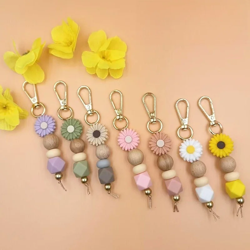 Creative Handmade Silicone Bead Pendant Creative DIY Cartoon Daisy Bag Pendant Hanging Decoration Keychain Accessories
Creative Handmade Silicone Bead Pendant Creative DIY Cartoon Daisy Bag Pendant Hanging Decoration Keychain Accessories