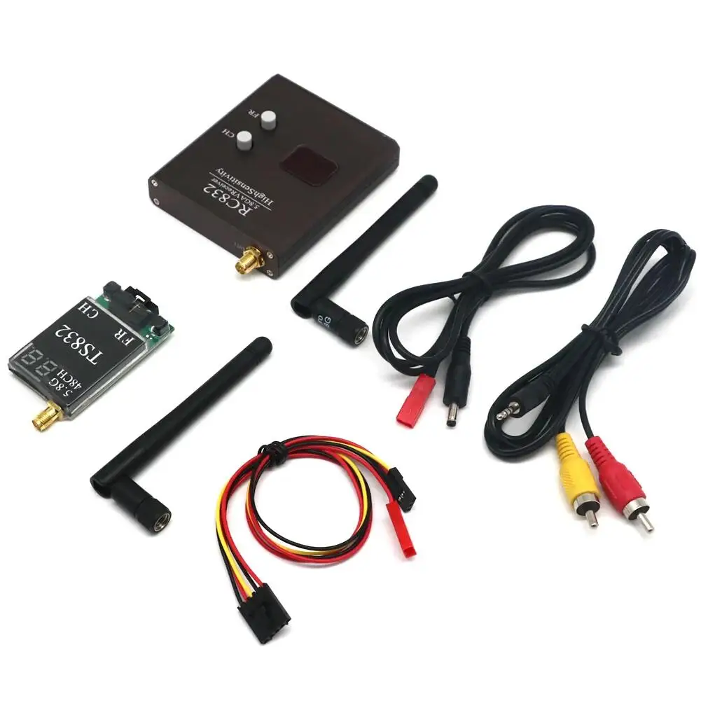 48Ch 5.8G 600mW TS832 RC832 V3.0 Power Cables Wireless Audio Video Transmission System Transmitter Receiver FPV Multicopter UAV
48Ch 5.8G 600mW TS832 RC832 V3.0 Power Cables Wireless Audio Video Transmission System Transmitter Receiver FPV Multicopter UAV