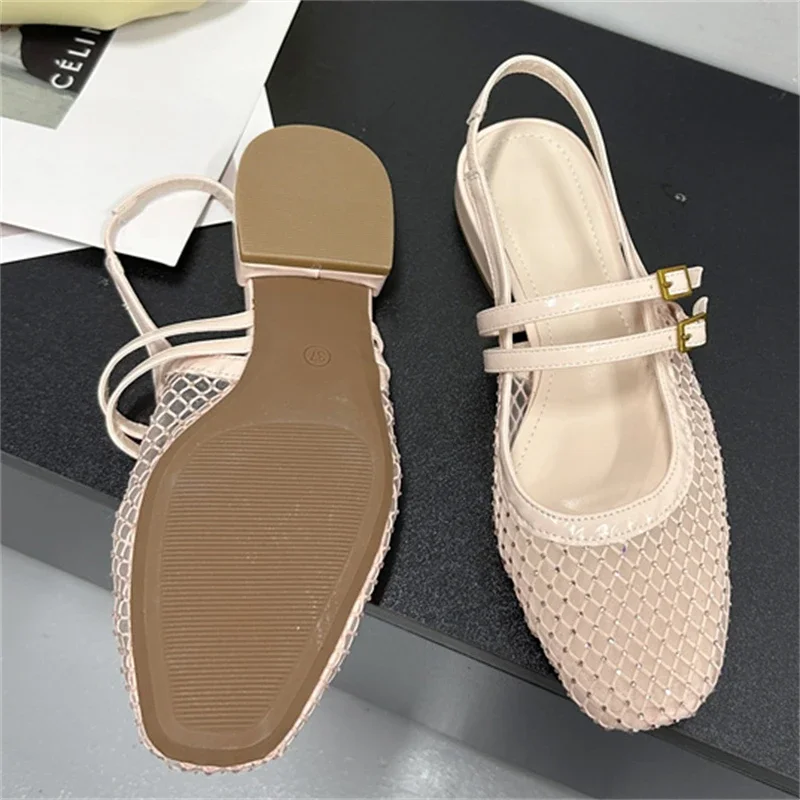 Aneikeh High Quality Cosy Mesh Flat Heels Women Shoes Round Toe Buckle Strap Casual Outdoor Dress Ladies Slingback Sandals Summe
Aneikeh High Quality Cosy Mesh Flat Heels Women Shoes Round Toe Buckle Strap Casual Outdoor Dress Ladies Slingback Sandals Summe