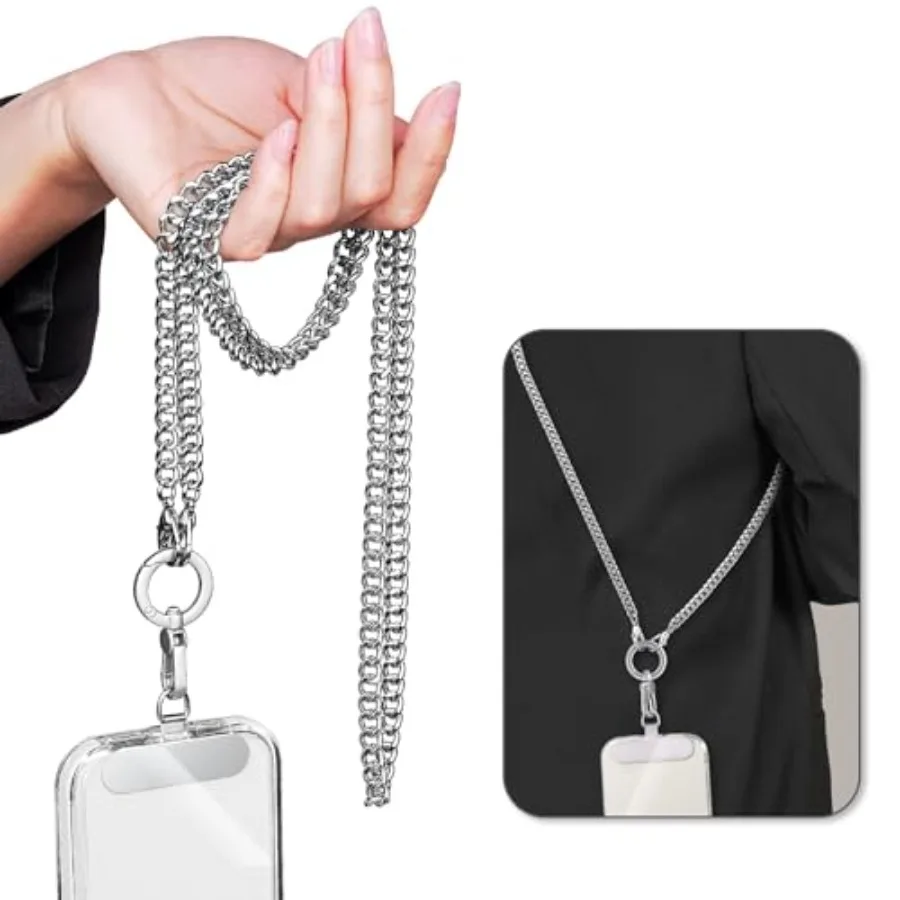 Metal Cell Phone Lanyard 360° Tether Tab, Detachable Phone Chain Crossbody for Women, Anti-theft Phone Strap for iPhone
Metal Cell Phone Lanyard 360° Tether Tab, Detachable Phone Chain Crossbody for Women, Anti-theft Phone Strap for iPhone