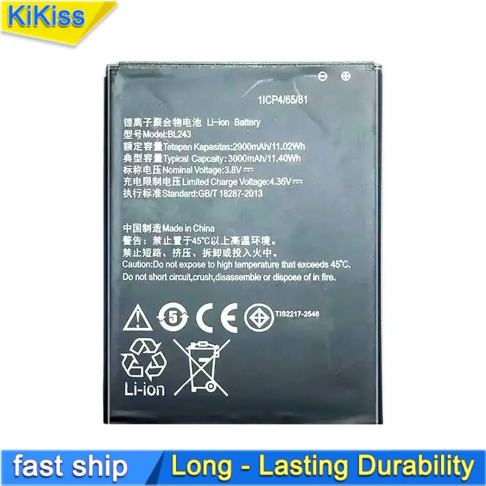 3000mAh For Lenovo K3 Note K50-T5 A7000 A5500 A5600 A7600 BL243 High-Capacity Mobile Phone Battery
3000mAh For Lenovo K3 Note K50-T5 A7000 A5500 A5600 A7600 BL243 High-Capacity Mobile Phone Battery