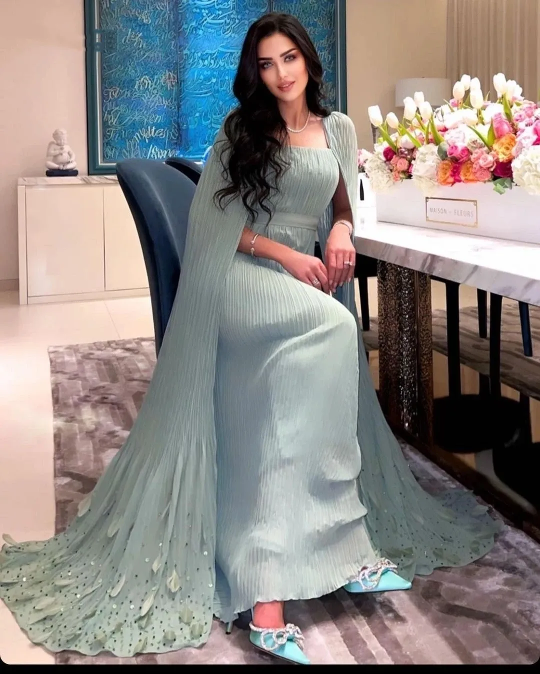 Romantic Vintage Square Collar Feather Sequined Beaded Ruffle Pleated Formal Occasion Prom Dress Evening Party Gowns For Women
Romantic Vintage Square Collar Feather Sequined Beaded Ruffle Pleated Formal Occasion Prom Dress Evening Party Gowns For Women