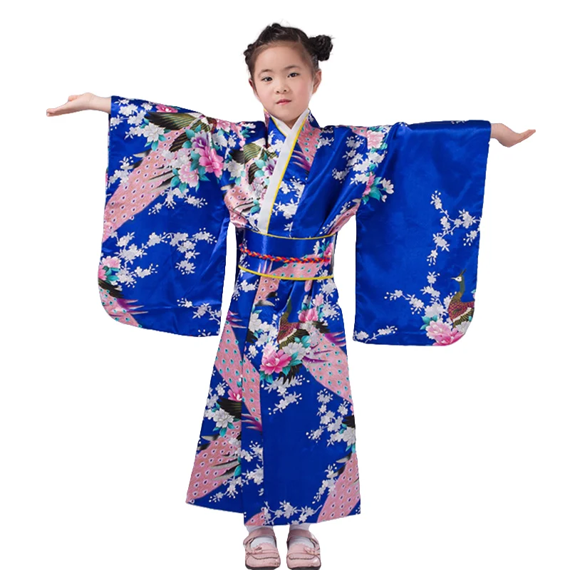 Girl's Japanese Kimono Dress, Elegant Floral Printing Yukata with Obi Sash & Back Cushion for Festivals & Cosplay, Sizes 100-150
Girl's Japanese Kimono Dress, Elegant Floral Printing Yukata with Obi Sash & Back Cushion for Festivals & Cosplay, Sizes 100-150