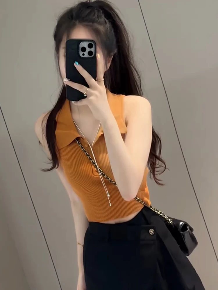 Slimming ort Sve V-Ne Knitwear Faionable Korean Sle Women's Summer New Arrival Straight Cut Basic Color Top
Slimming ort Sve V-Ne Knitwear Faionable Korean Sle Women's Summer New Arrival Straight Cut Basic Color Top