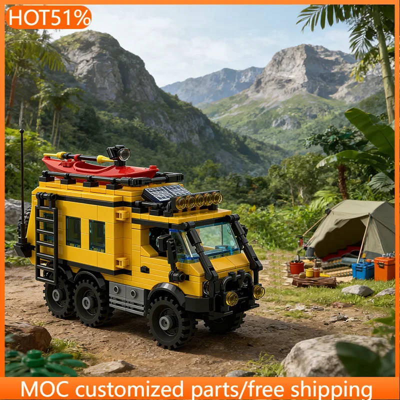 475 PCS Construction Vehicle Jungle Offroader 6x6 MOC Customize Modular Building Block Brick Creative DIY Boys Festival Toy Gift
475 PCS Construction Vehicle Jungle Offroader 6x6 MOC Customize Modular Building Block Brick Creative DIY Boys Festival Toy Gift