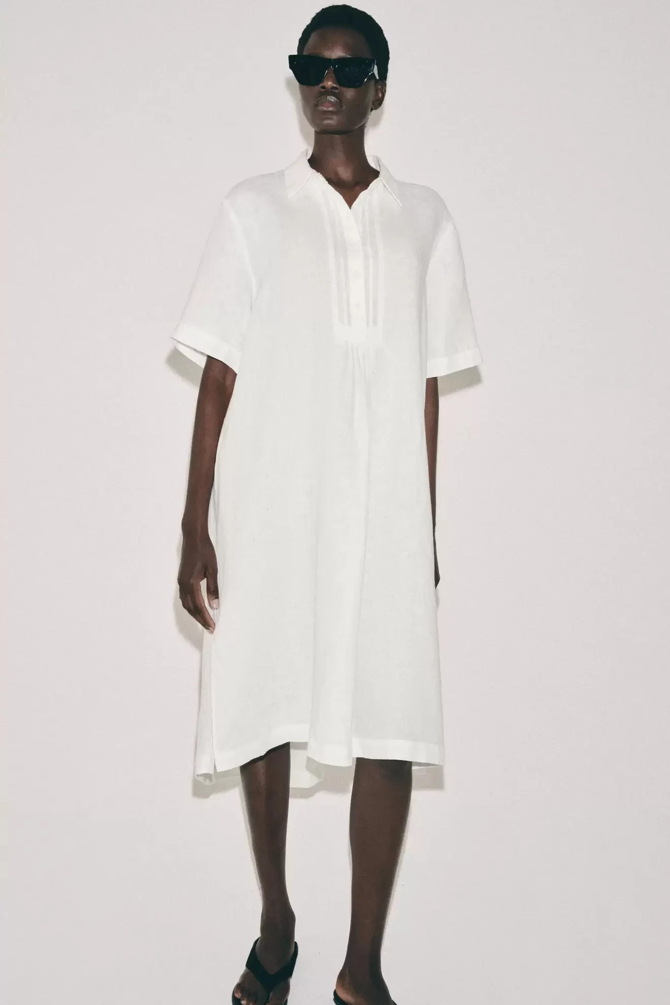 New Summer Women's Shirt Dress Linen Short Sleeve Loose Waist A-Line Skirt Basic Style Casual Wear Spring 2026 China Origin
New Summer Women's Shirt Dress Linen Short Sleeve Loose Waist A-Line Skirt Basic Style Casual Wear Spring 2026 China Origin