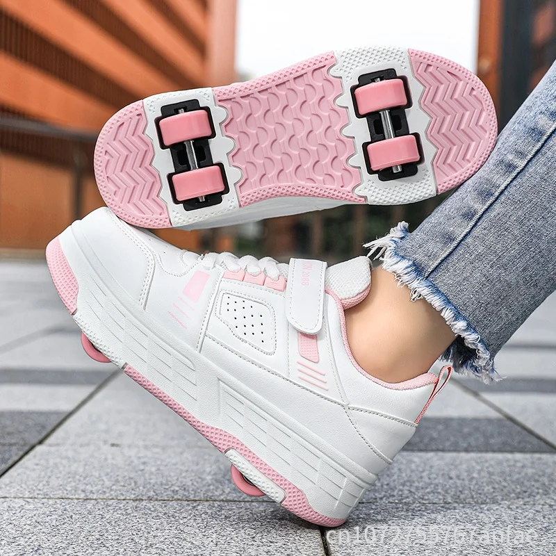 New Style Quad-Wheel Contractable Roller Skates Children's Inline Skates Unisex Student Ice Skating Shoes Teenage Wheel Shoes
New Style Quad-Wheel Contractable Roller Skates Children's Inline Skates Unisex Student Ice Skating Shoes Teenage Wheel Shoes