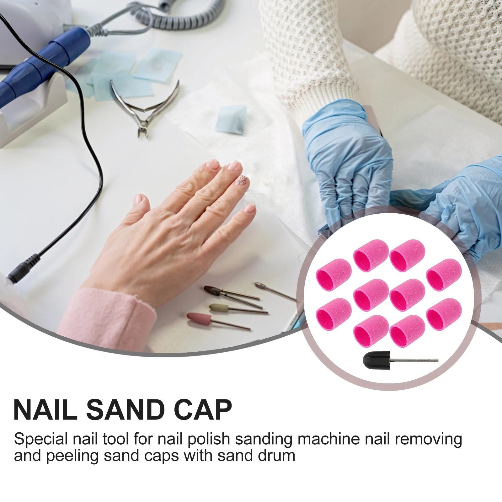 10pcs Nail Sanding Caps Replacement Grinding Heads for Feet Finishing File Safe Durable Lightweight Manicure Tool
10pcs Nail Sanding Caps Replacement Grinding Heads for Feet Finishing File Safe Durable Lightweight Manicure Tool