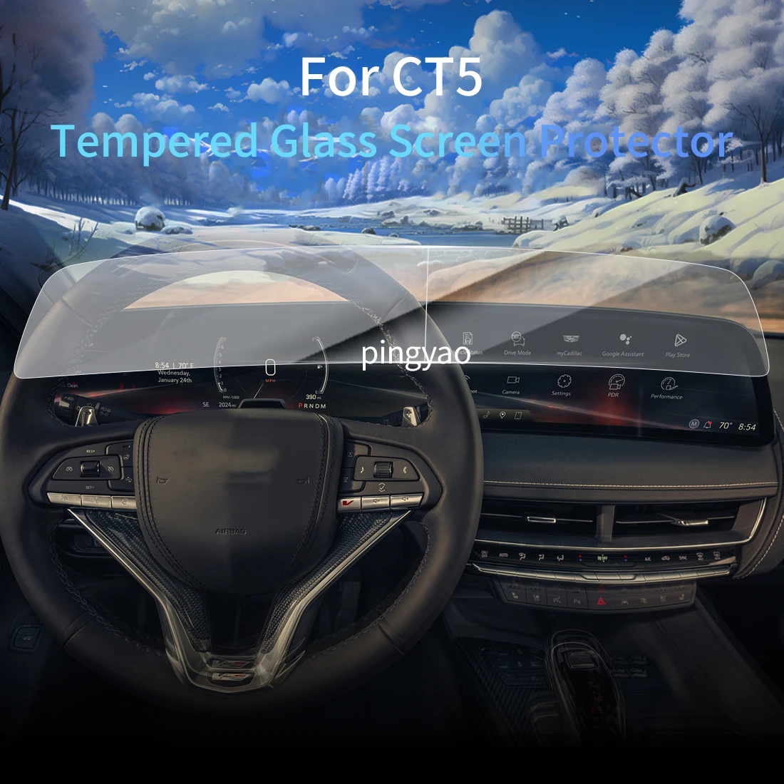 Car Sticker Screen Protector Navigation Display Tempered Glass Protective Film Car Vehicle For 24 Cadillac CT5
Car Sticker Screen Protector Navigation Display Tempered Glass Protective Film Car Vehicle For 24 Cadillac CT5