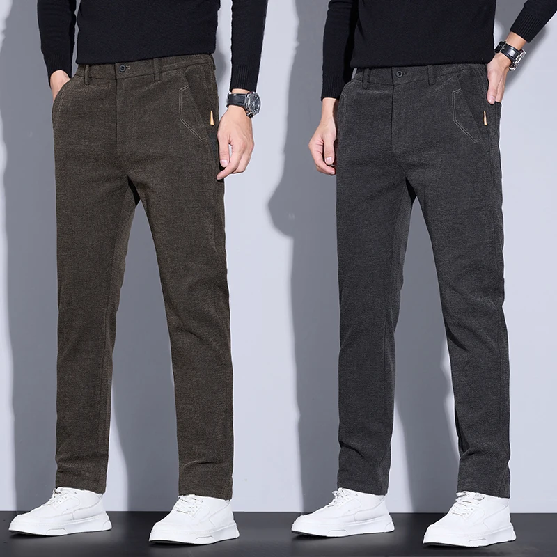 Men's Clothing Autumn Pants Chenille Fabric Pocket Tags Thick Business Casual Slim Comfort Classic Trousers Male 28-40
Men's Clothing Autumn Pants Chenille Fabric Pocket Tags Thick Business Casual Slim Comfort Classic Trousers Male 28-40