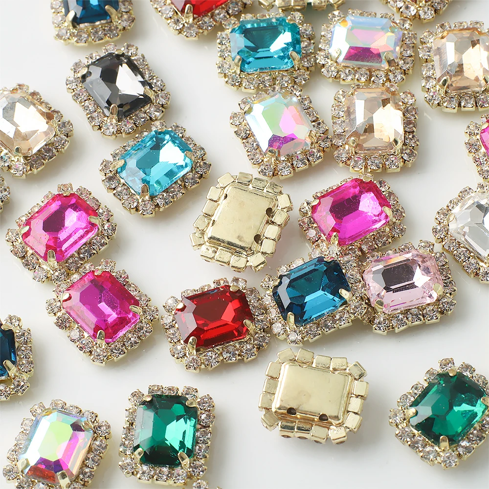 12X14mm Rectangular Diamond Inlaid Four Hole Claw Diamond DIY Jewelry Hair Shoes Hats Materials Water Diamond Accessories
12X14mm Rectangular Diamond Inlaid Four Hole Claw Diamond DIY Jewelry Hair Shoes Hats Materials Water Diamond Accessories