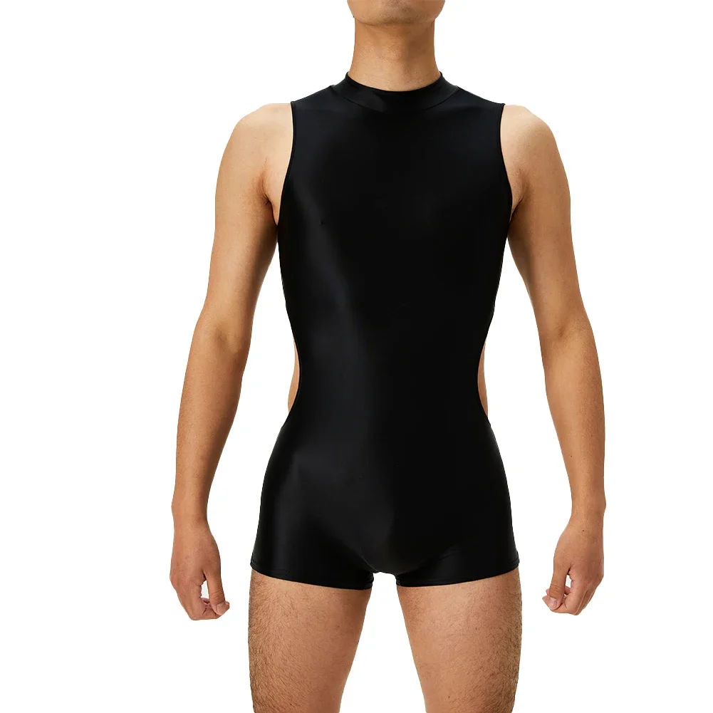 Men's Bodysuit Underwear Sleeveless Oil Shiny Transparent Mesh Lingerie Glossy Leotard Sexy Jumpsuits Hollow Seamless Bodysuits
Men's Bodysuit Underwear Sleeveless Oil Shiny Transparent Mesh Lingerie Glossy Leotard Sexy Jumpsuits Hollow Seamless Bodysuits