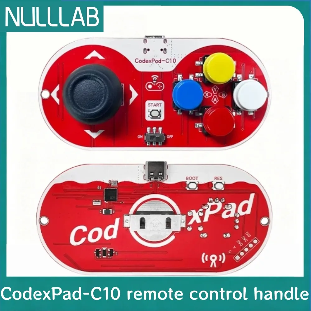 CodexPad BLE Bluetooth Remote Controller Handle Programmable Gamepad Module with MicroPython and Makecode Programming Function
CodexPad BLE Bluetooth Remote Controller Handle Programmable Gamepad Module with MicroPython and Makecode Programming Function