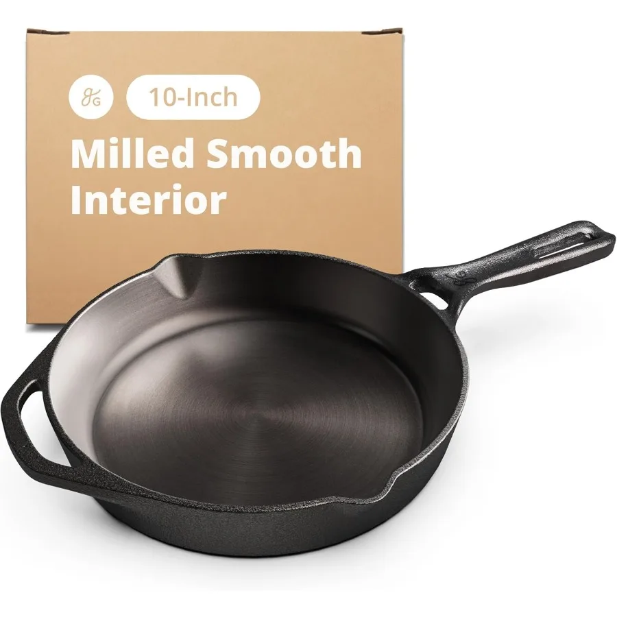 Чугунная сковорода 10 дюймов, предварительно обработанная органическим способом, сверхпрочная, для жарки и гриля, для использования в помещении и на улице
Чугунная сковорода 10 дюймов, предварительно обработанная органическим способом, сверхпрочная, для жарки и гриля, для использования в помещении и на улице