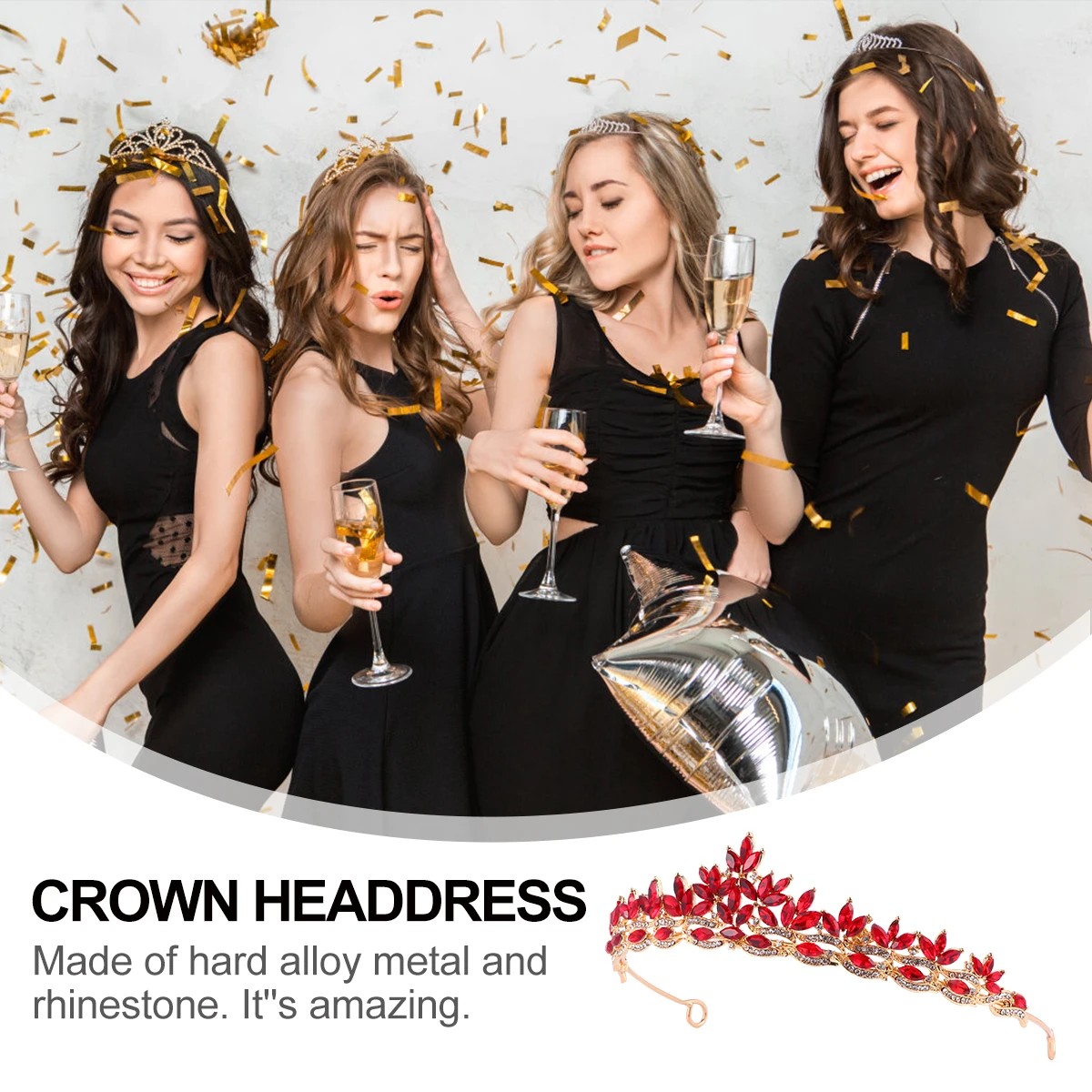 Wedding Headpiece for Bride Headdress Crown Headwear Headgear Bridal Hair Alloy Rhinestone
Wedding Headpiece for Bride Headdress Crown Headwear Headgear Bridal Hair Alloy Rhinestone