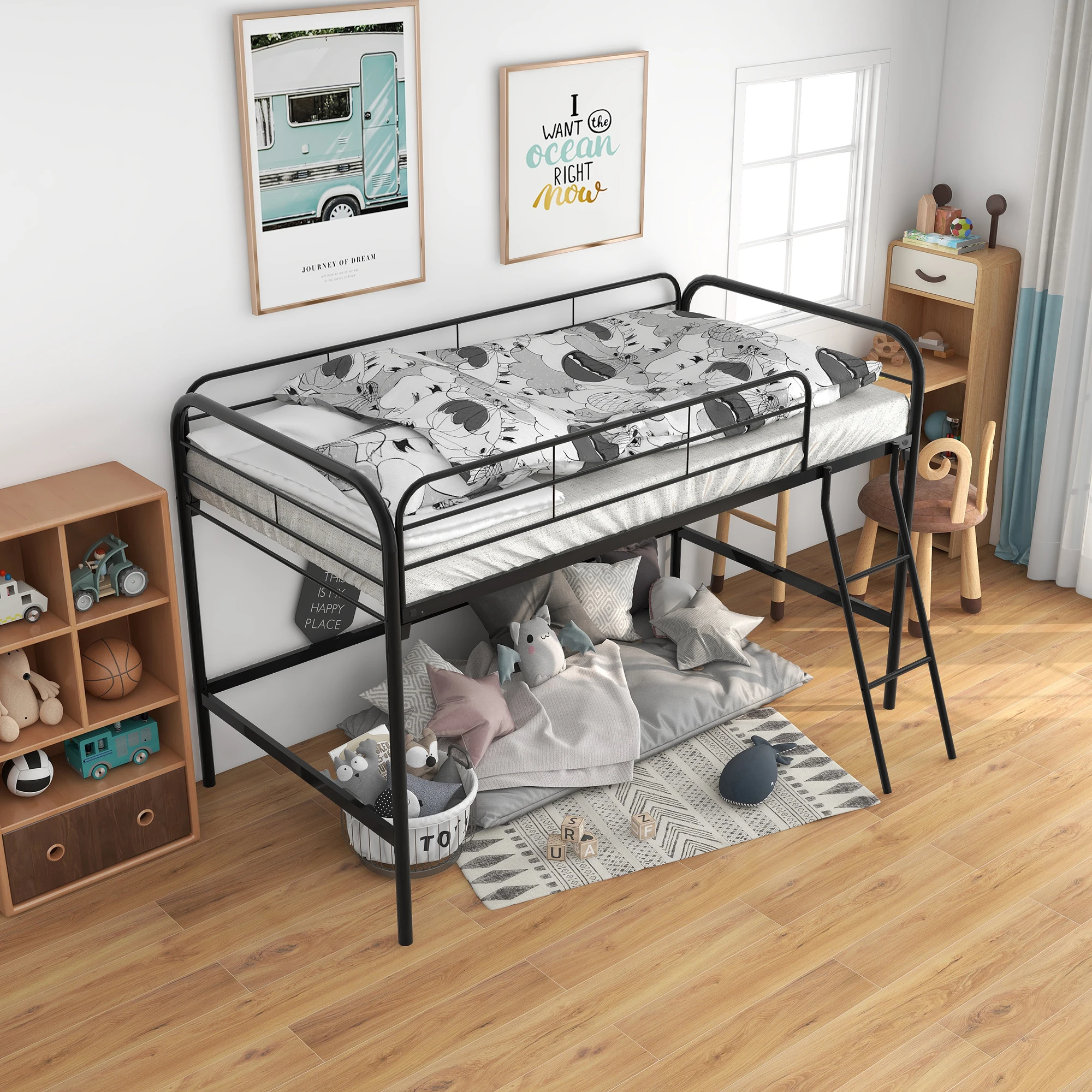 Full Bed Frame with Storage Headboard, 2 Drawers, LED Lights, Charging Station 81.50x55.70x40.40 in.
Full Bed Frame with Storage Headboard, 2 Drawers, LED Lights, Charging Station 81.50x55.70x40.40 in.