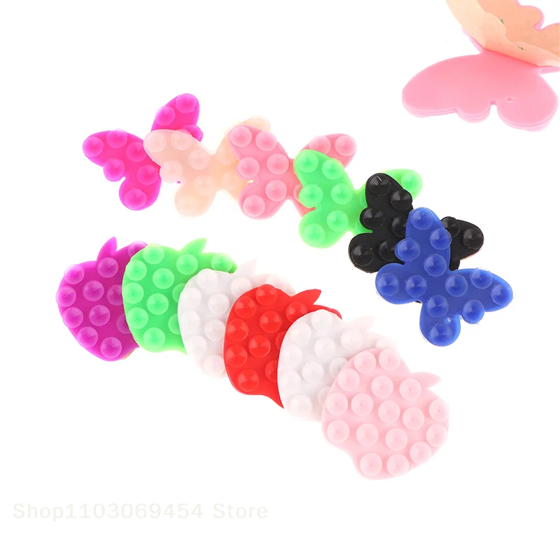 1Pc Universal versatile Butterfly Shaped Silicone Pad For Mobile Phone Fixture Suction Cup Backed Adhesive Mobile Phone Holder
1Pc Universal versatile Butterfly Shaped Silicone Pad For Mobile Phone Fixture Suction Cup Backed Adhesive Mobile Phone Holder
