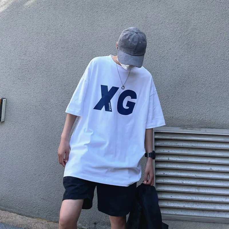 Summer Korean new style personalized printed T-shirt American simple men street hip-hop personalized loose round neck ins top
Summer Korean new style personalized printed T-shirt American simple men street hip-hop personalized loose round neck ins top