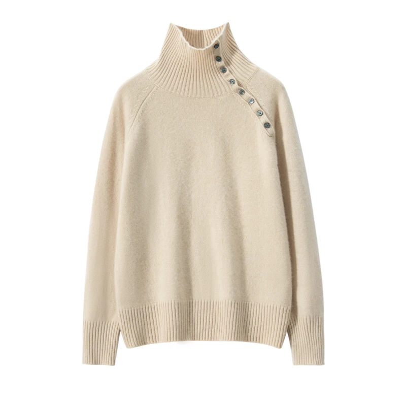 2023 Autumn Winter New 100% Cashmere Knit Pullover Women's High Quality Thicken Long Sleeve Sweater Female Loose Large Size Tops
2023 Autumn Winter New 100% Cashmere Knit Pullover Women's High Quality Thicken Long Sleeve Sweater Female Loose Large Size Tops