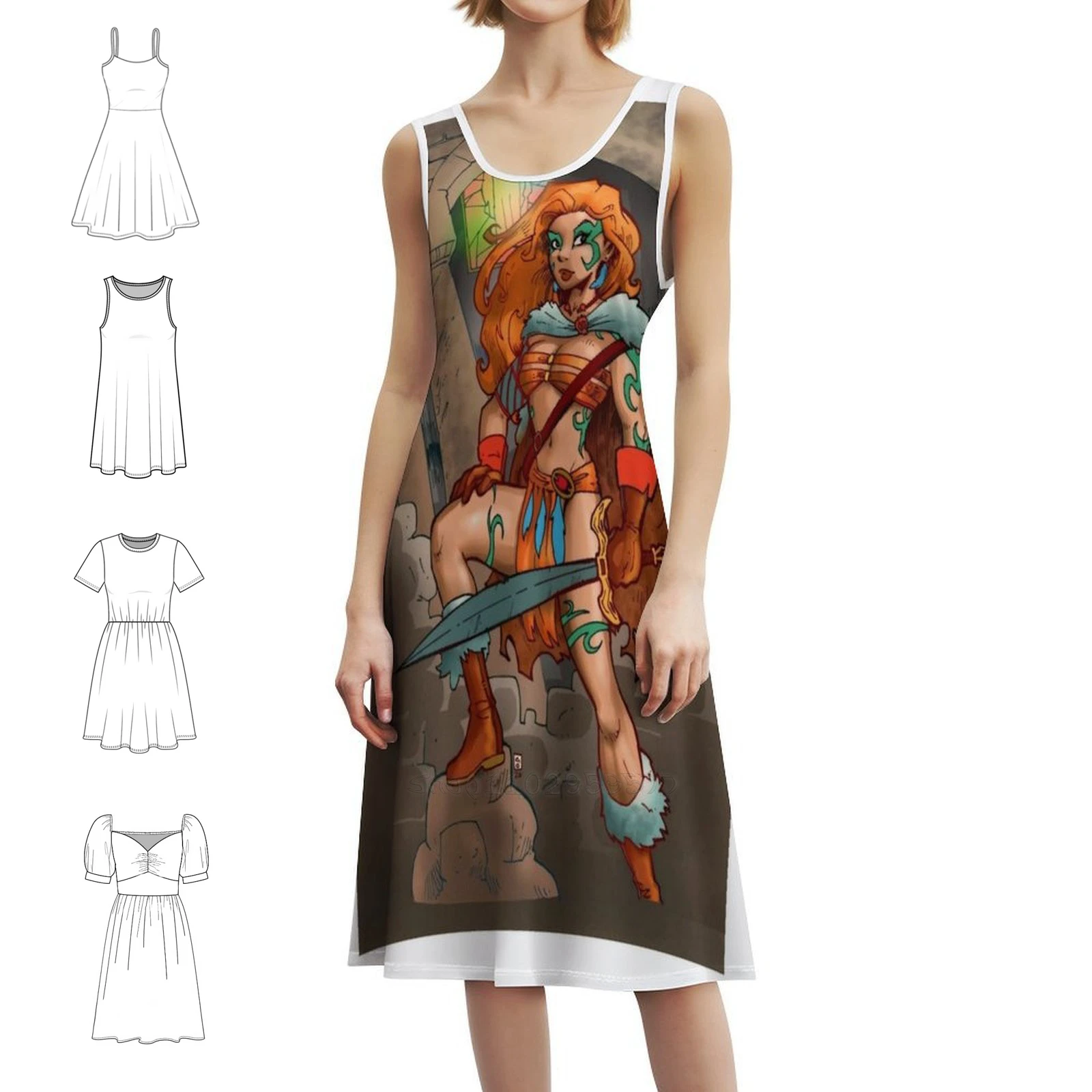 Sink The Rebel Boho Chic Dress Elegant Fashion Beach Wedding Party Gown Characters Cover Page Barbara Comic Female Clothing
Sink The Rebel Boho Chic Dress Elegant Fashion Beach Wedding Party Gown Characters Cover Page Barbara Comic Female Clothing