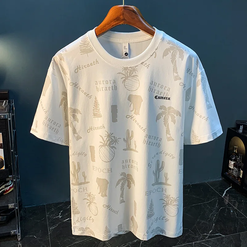 Summer men's T-shirt 2024 fashionable full-body printed half-sleeve men's stretch combed cotton breathable casual top
Summer men's T-shirt 2024 fashionable full-body printed half-sleeve men's stretch combed cotton breathable casual top
