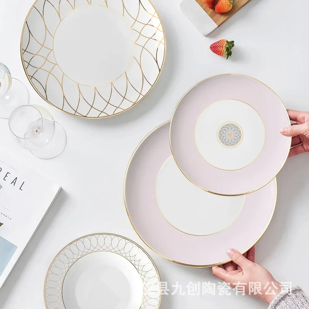 Modern Simple Bone China Dinner Plate, Phnom Penh Tableware Wedding Home Decoration Plate Internet Celebrity Home
Modern Simple Bone China Dinner Plate, Phnom Penh Tableware Wedding Home Decoration Plate Internet Celebrity Home