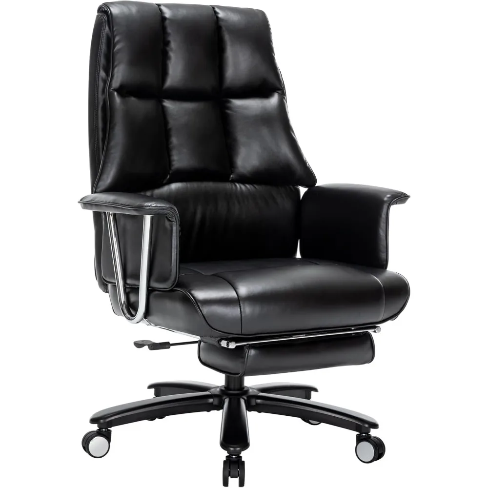 Heavy Duty Office Chair with Footrest, 400lbs-PU Leather Wide Thick Cushion Ergonomic Desk Reclining Chair for Heavy People (Bla
Heavy Duty Office Chair with Footrest, 400lbs-PU Leather Wide Thick Cushion Ergonomic Desk Reclining Chair for Heavy People (Bla