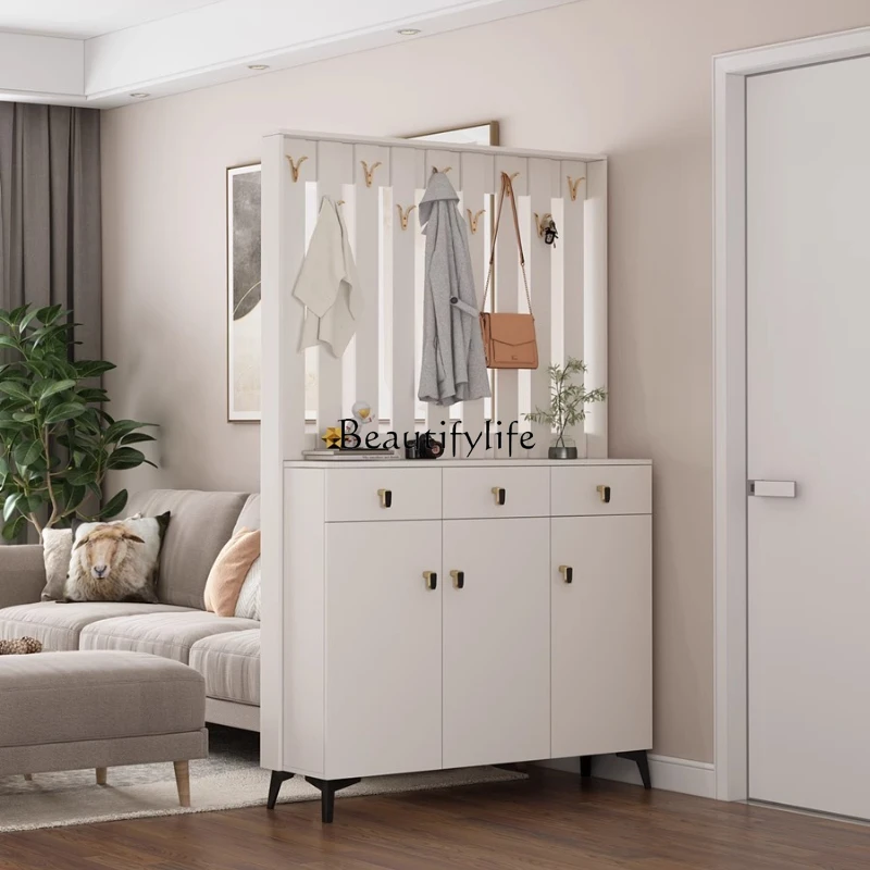 Home shoe cabinet with hanger integrated household door porch screen partition simple and modern
Home shoe cabinet with hanger integrated household door porch screen partition simple and modern