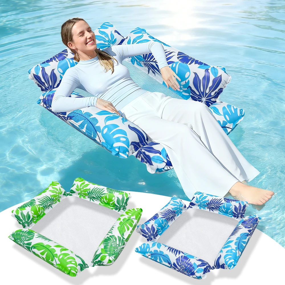 1pc PVC Inflatable Pool Float Hammock, Foldable Floating Water Lounge for Adults Blue/Green、98x99cm
1pc PVC Inflatable Pool Float Hammock, Foldable Floating Water Lounge for Adults Blue/Green、98x99cm