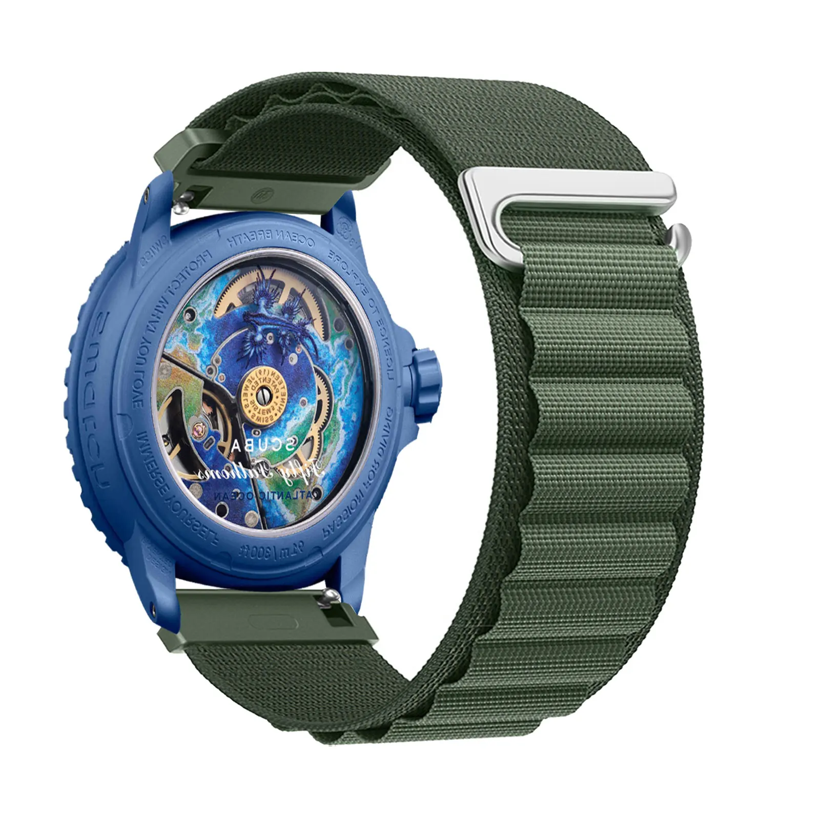 Ремешок с пряжкой C-типа для Blancpain X Swatch, диаметр 22 мм, нейлоновый дышащий ремешок
Ремешок с пряжкой C-типа для Blancpain X Swatch, диаметр 22 мм, нейлоновый дышащий ремешок