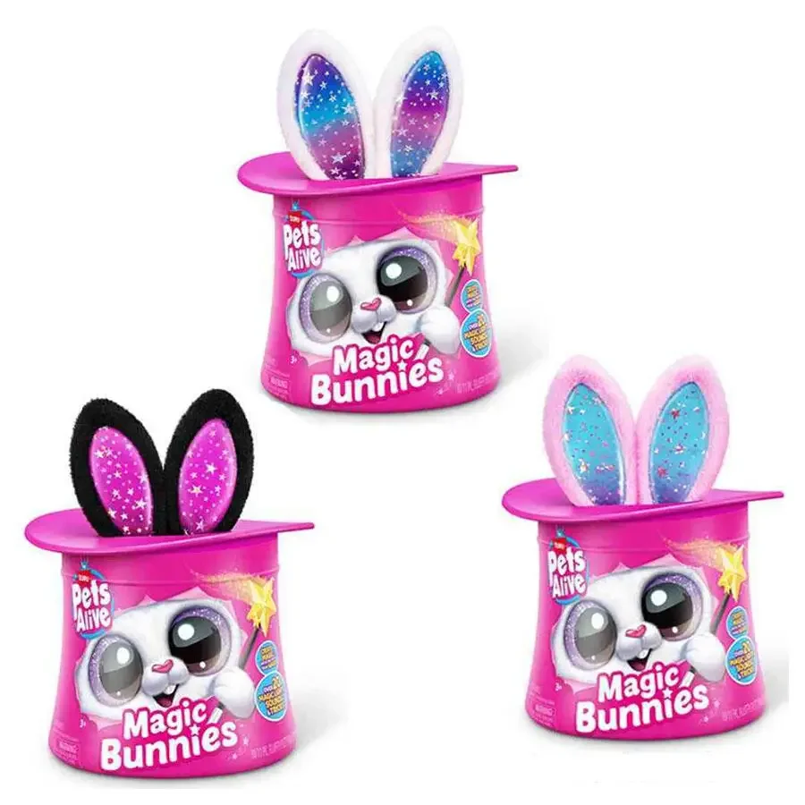 ZURU Pets Alive Magic Bunnies Candy Pearl Sootie Рисунок Электронная плюшевая интерактивная коллекция игрушек Звезда Палочка Девушка-сюрприз Подарок
ZURU Pets Alive Magic Bunnies Candy Pearl Sootie Рисунок Электронная плюшевая интерактивная коллекция игрушек Звезда Палочка Девушка-сюрприз Подарок
