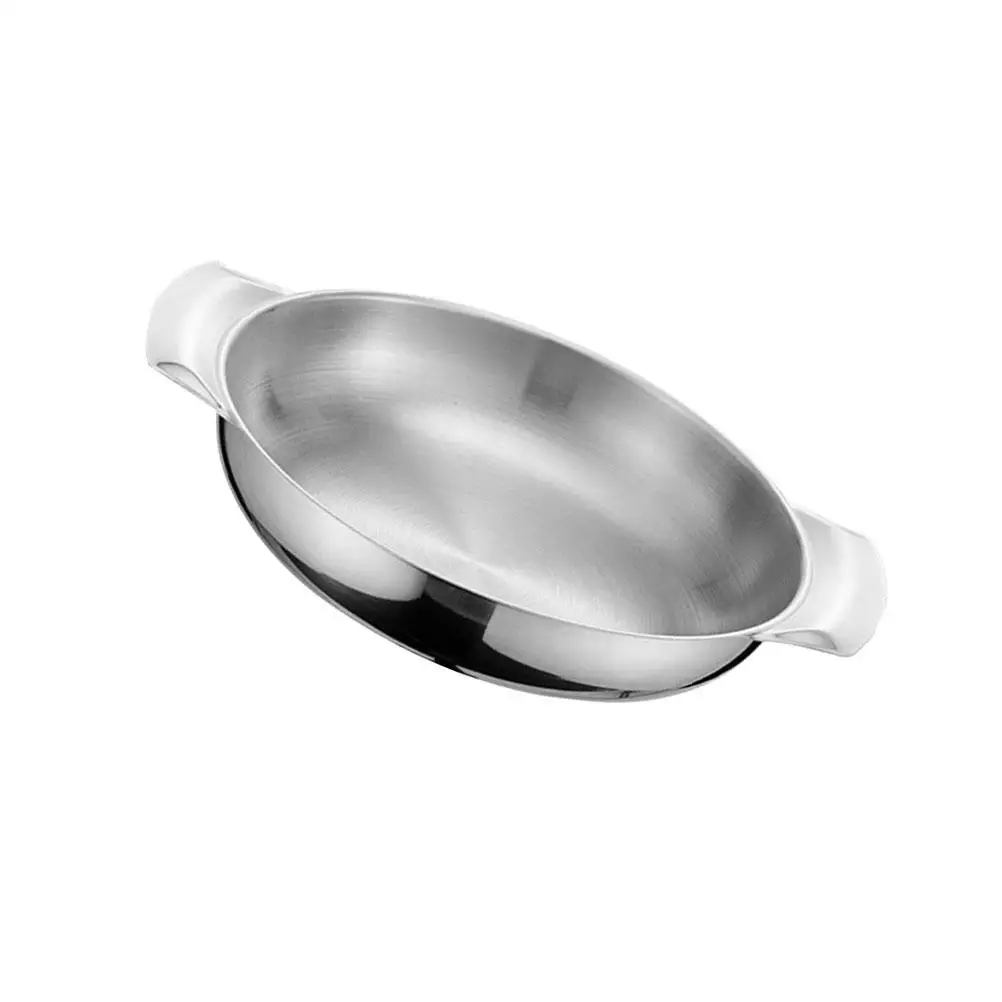 Stainless Steel 16cm Silver Dry Double Handles Heat Resistant Easy Clean Multi Use Cooking Pot Food Serving Pot
Stainless Steel 16cm Silver Dry Double Handles Heat Resistant Easy Clean Multi Use Cooking Pot Food Serving Pot