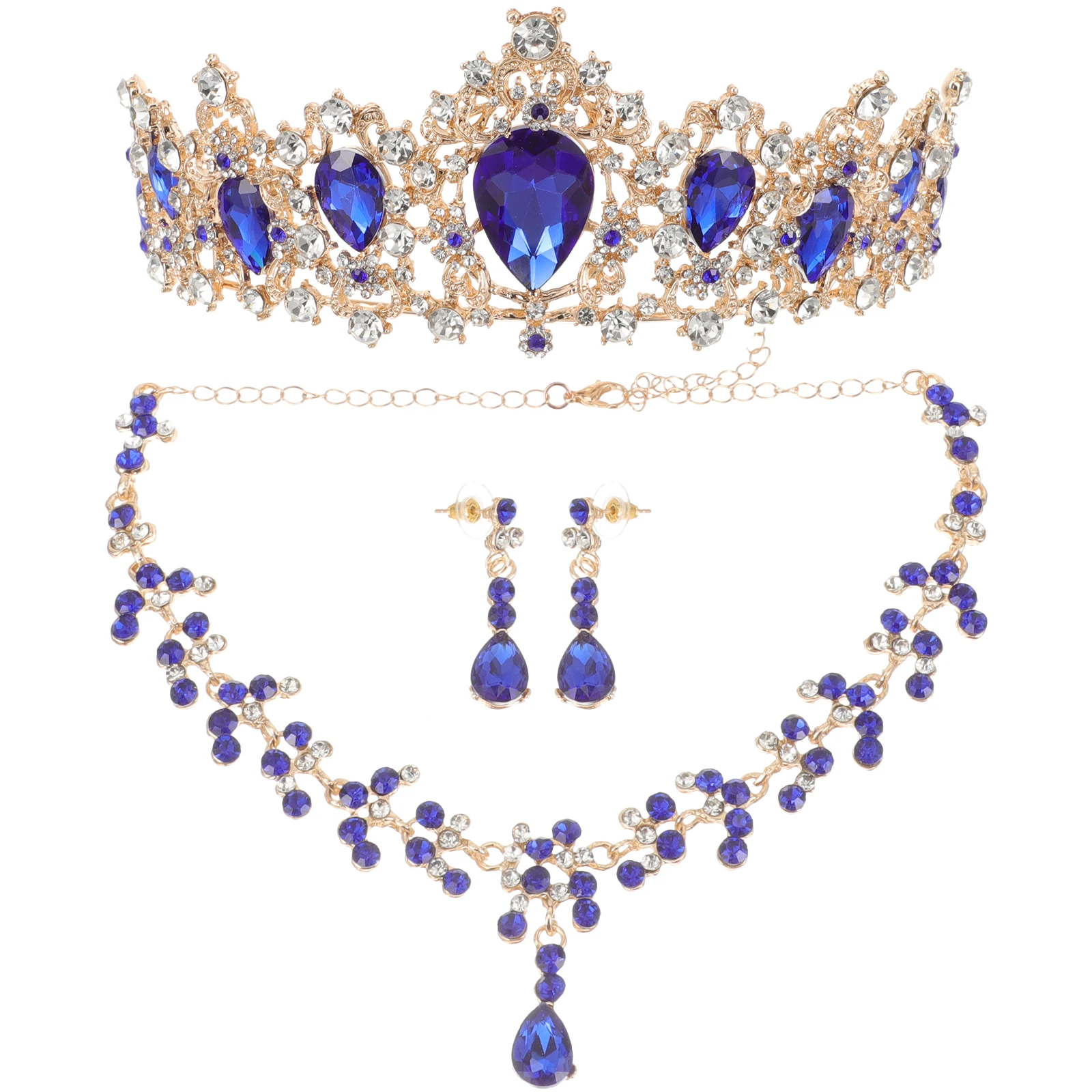 Bridal Necklace Earrings Costume Crown Classy Wedding Jewelry for Brides Accessories Necklaces Day
Bridal Necklace Earrings Costume Crown Classy Wedding Jewelry for Brides Accessories Necklaces Day