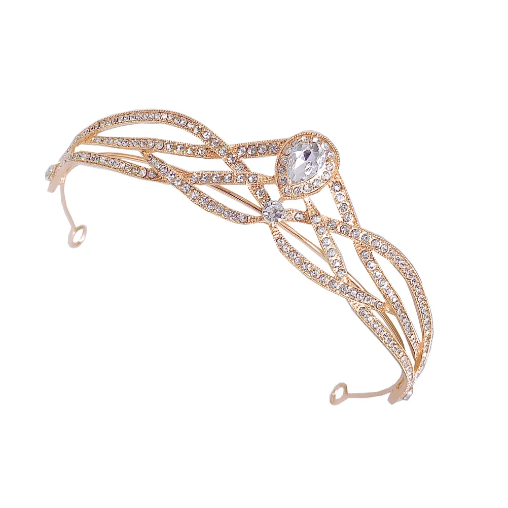 Rhinestone Crown Headpiece Women Bridal Accessories Shiny Tiara Hair Headwear Wedding Party Zinc Alloy Crystal Zircon
Rhinestone Crown Headpiece Women Bridal Accessories Shiny Tiara Hair Headwear Wedding Party Zinc Alloy Crystal Zircon