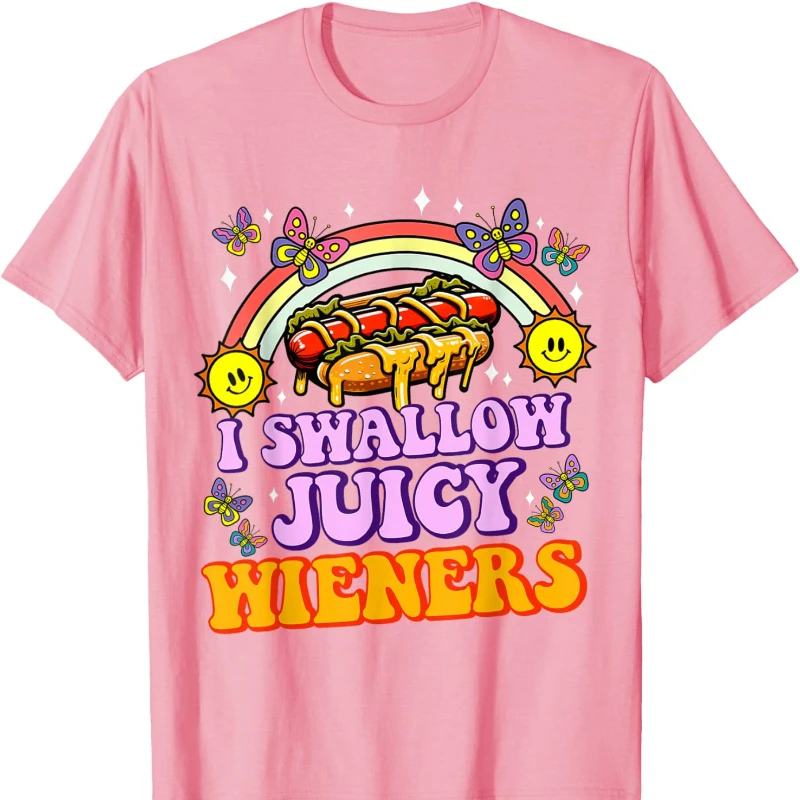 I Swallow Juicy Wiener Funny Embarrassing Adult Humor Women T-Shirt Crew Neck Short Sleeve Cotton Top All Seasons Casual Fashion
I Swallow Juicy Wiener Funny Embarrassing Adult Humor Women T-Shirt Crew Neck Short Sleeve Cotton Top All Seasons Casual Fashion