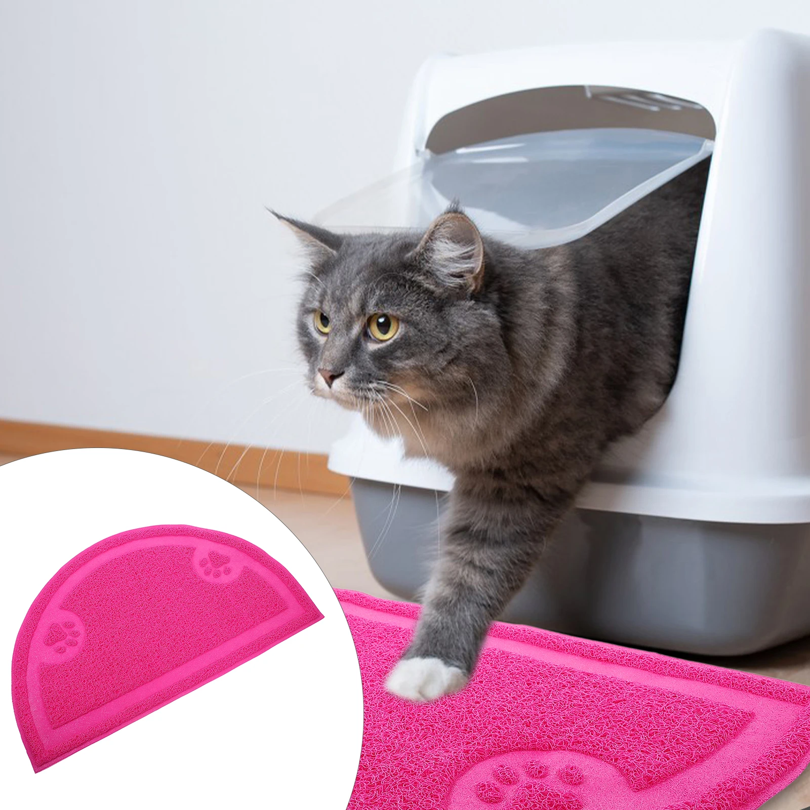 Half-round Pet Puppy Dog Cat Litter Mat Claws Pet Small Footprint Foot Sleeping Pad Placemat Cleaning Carpet (Rose Red)
Half-round Pet Puppy Dog Cat Litter Mat Claws Pet Small Footprint Foot Sleeping Pad Placemat Cleaning Carpet (Rose Red)