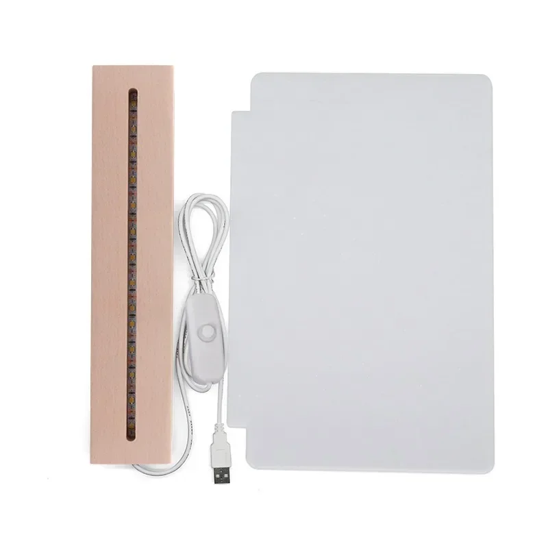 penger.361warm light Rectangle Wooden Base with Blank Acrylic Plate LED Night Light
penger.361warm light Rectangle Wooden Base with Blank Acrylic Plate LED Night Light