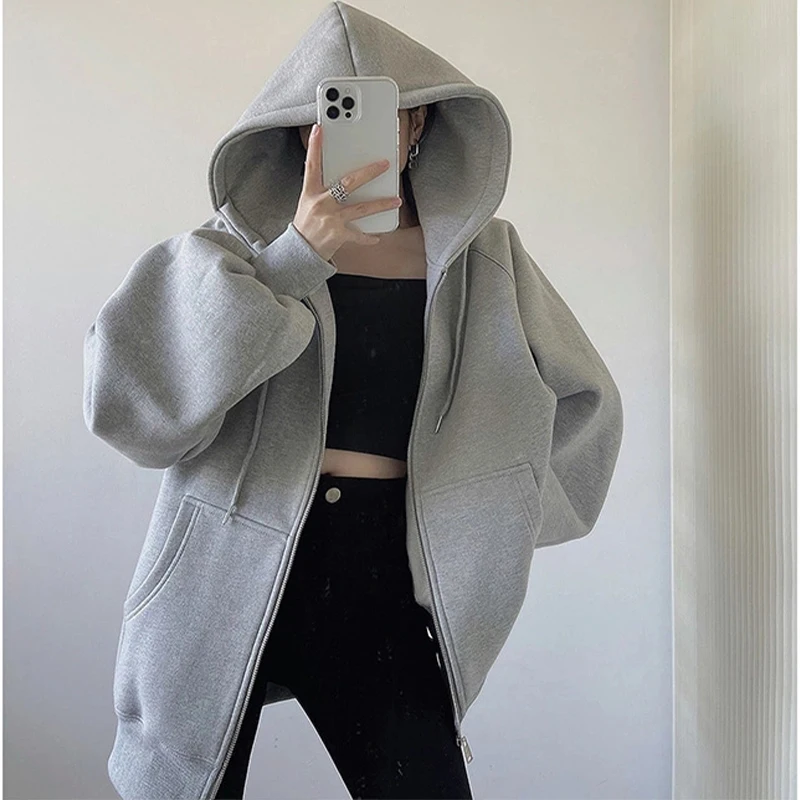 Hoodies Casual Grey Hooded Jacket Coats Women's Clothing 2024 Spring Autumn New Casual Sports Zipper Cardigan Sweatshirts D1788
Hoodies Casual Grey Hooded Jacket Coats Women's Clothing 2024 Spring Autumn New Casual Sports Zipper Cardigan Sweatshirts D1788