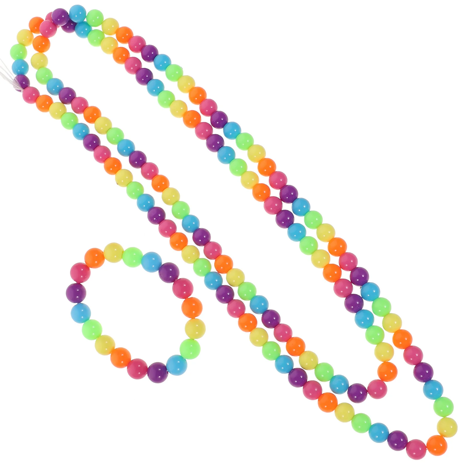 2Pcs Rainbow Color Accessories Beaded Necklace and Bracelet Kit Women Jewelry Bright Creative Style Photography Event Wearable
2Pcs Rainbow Color Accessories Beaded Necklace and Bracelet Kit Women Jewelry Bright Creative Style Photography Event Wearable