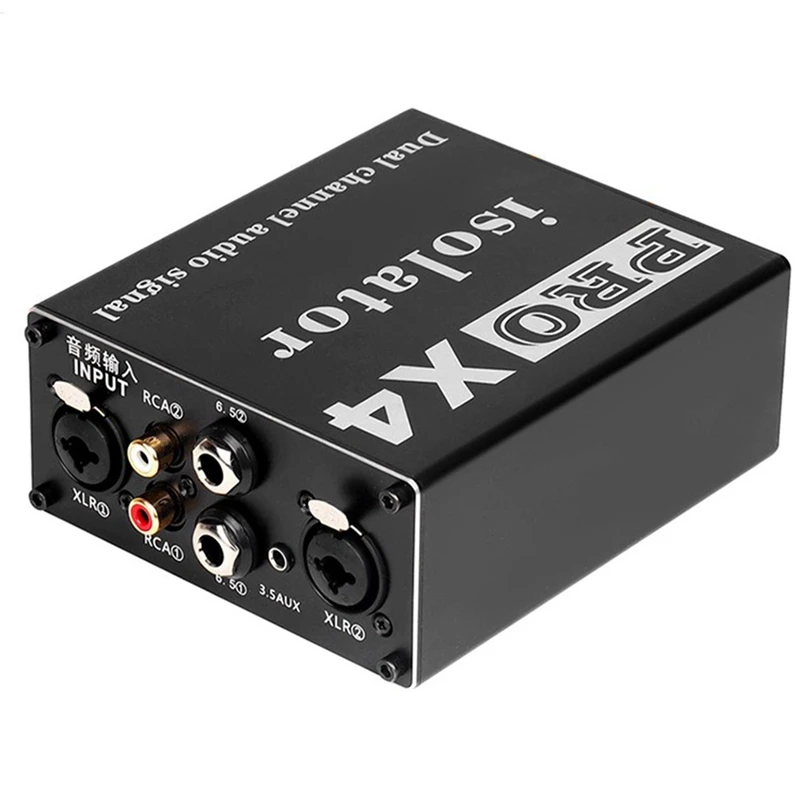 PRO X4 Multifunctional Audio Isolator, 6.5Mm 3.5Mm XLR RCA Audio Noise Isolator, Current Acoustic Filter Ground Filter
PRO X4 Multifunctional Audio Isolator, 6.5Mm 3.5Mm XLR RCA Audio Noise Isolator, Current Acoustic Filter Ground Filter