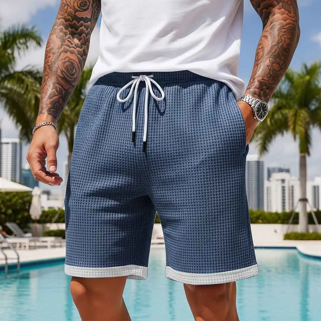 3XL Summer Men's Waffle Shorts Cool Breathable Sportswear Running Gym Fitness Training Jogging Casual Bottoms Blue
3XL Summer Men's Waffle Shorts Cool Breathable Sportswear Running Gym Fitness Training Jogging Casual Bottoms Blue