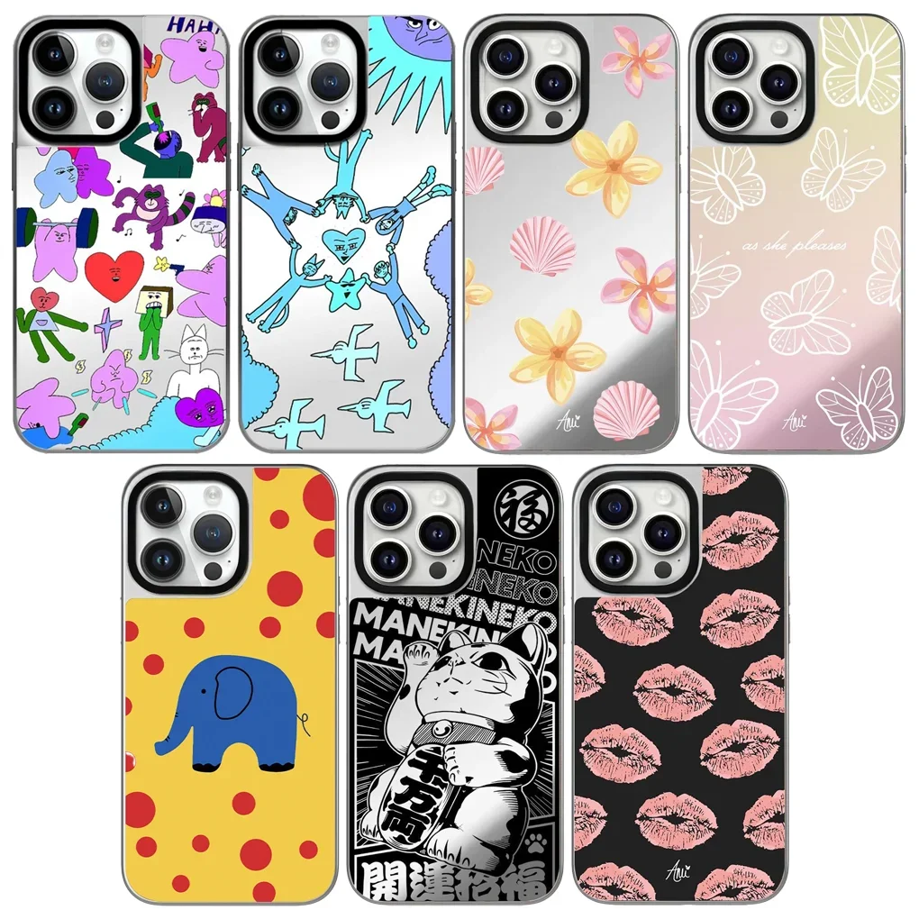Flower Shell Silver Border Mirror Magnetic Phone Case Cover for IPhone 16 15 14 13 12 Pro Max Case for IPhone 16 Pro Max
Flower Shell Silver Border Mirror Magnetic Phone Case Cover for IPhone 16 15 14 13 12 Pro Max Case for IPhone 16 Pro Max