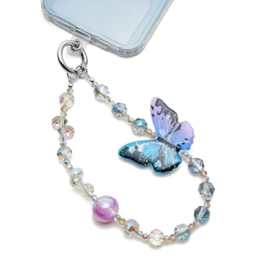 Phone Charm for Women, Beaded Wrist Strap Lanyard with Tether Tab Anti-Theft Hands-Free Detachable Phone Chain Wristlet
Phone Charm for Women, Beaded Wrist Strap Lanyard with Tether Tab Anti-Theft Hands-Free Detachable Phone Chain Wristlet